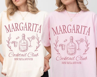 Chemise margarita, t-shirt tequila, Comfort Colors®, t-shirt Cinco De Mayo, chemises voyage vacances croisière Mexique Caraïbes plage tropicale pour filles