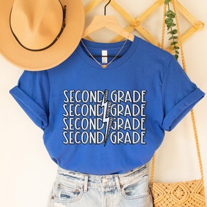 Second Grade Shirt, Retro Second Grade Teacher Shirt, 2nd Grade Team Shirts, Trendy Back to School Shirt, Kids First Day of 2nd Grade Tee