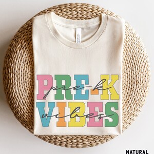 Pre-K Vibes-shirt, Pre-K Teacher-shirts, Pre-K Crew-shirts, Back to School-shirt, retro Pre-K-T-shirt, PreK Squad, Kids First Day of Pre K-T-shirt