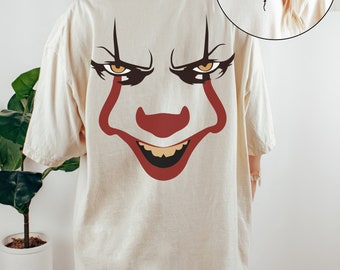 Halloween-shirt, Comfort Colors®, uniseks herfstshirts, You'll Float te enge clown Halloween-T-shirt, horrorfilmfan Halloweencadeaus
