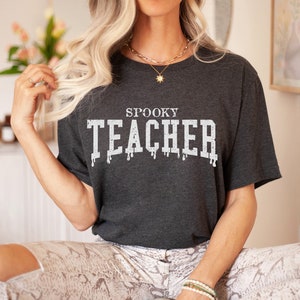 Spooky Teacher Halloween Shirt, Halloween Tee, Teacher Halloween TShirt, Spooky Season Shirt for Halloween Teacher Gift