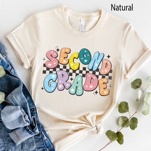Second Grade Shirt, Retro Second Grade Teacher Shirt, 2nd Grade Team Shirts, Back to School Shirt, Kids First Day of Second Grade Tee