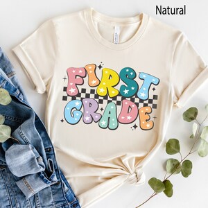 First Grade Shirt, Retro First Grade Teacher Shirt, 1st Grade Team Shirts, Back to School Shirt, Kids Toddlers First Day of First Grade Tee