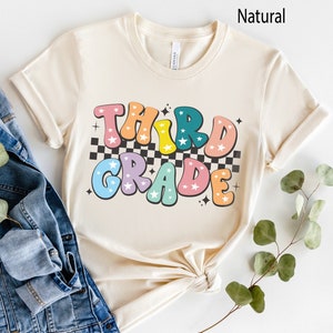 Third Grade Shirt, Retro Third Grade Teacher Shirt, 3rd Grade Team Shirts, Back to School TShirt, Kids First Day of Third Grade Tee