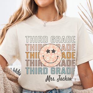 Retro Third Grade Shirt, Third Grade Teacher Shirt, Back to School Teacher Team Shirts, Kids First Day of Third Grade Tee