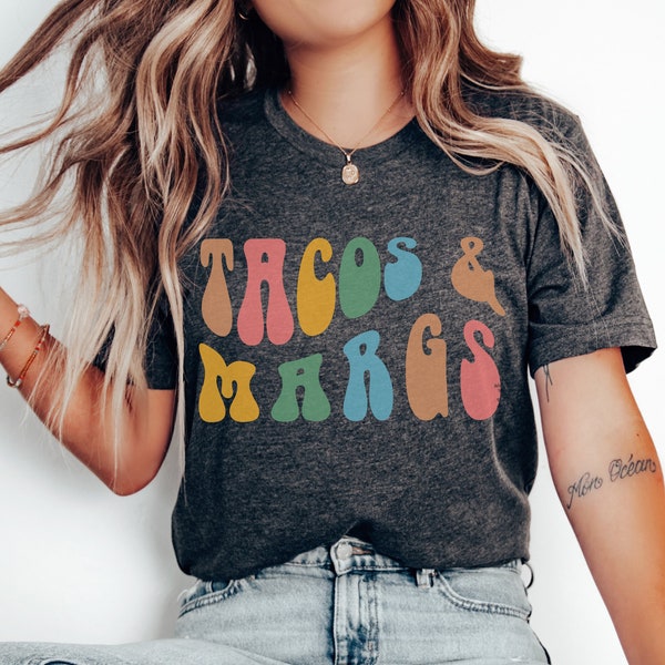 Tacos and Margs Shirt, Womens Margarita Cinco De Mayo Shirt, Fiesta Shirt, Mexico Carribean Tropical Beach Girls Trip Vacation Cruise Tee