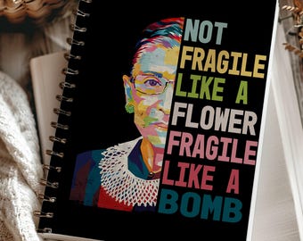 Feministische ermächtigte Frau Notizbuch, Frauen Empowerment Girl Power Journal, Liniertes Spiral Tagebuch, Gleiche Rechte Geschenk, feministisches Briefpapier