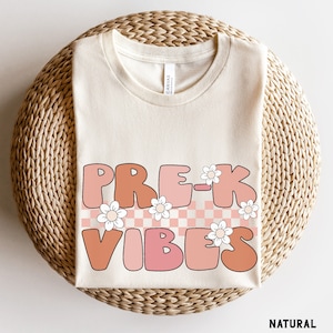 Pre K Vibes-shirt, Pre-K-leraarshirts, Pre-K Crew-shirts, Back to School-shirt, retro Pre-K-T-shirt, PreK Squad, Kids First Day of Pre K-T-shirt