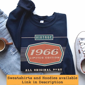 60th Birthday Gift, 1966 Birthday Unisex Shirt, Car Lover Dad Grandpa Gifts Bild 3