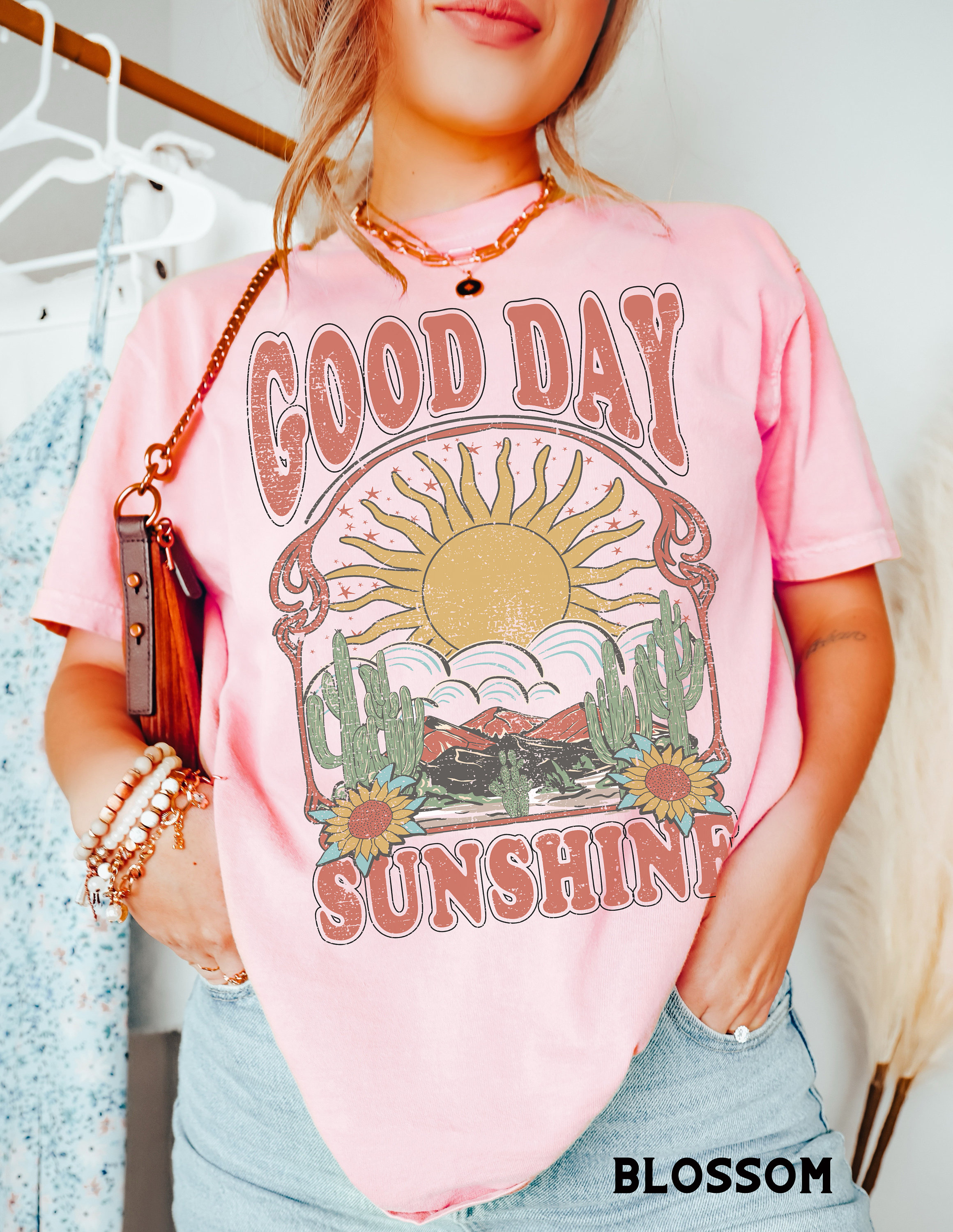 Good Day Sunshine Tee, Comfort Colors® Tee, Sun Graphic Tee