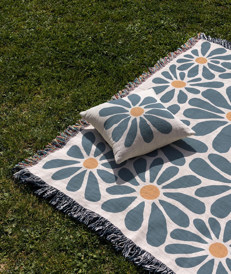 Floral Woven Pillow - Thumbnail 5