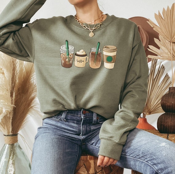 Coffee crewneck sweatshirt online