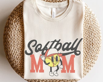 Retro Softball Mom Shirt, Game Day Mama Shirts, Softball Practice Gifts