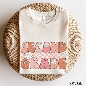 Second Grade Shirt, Retro Second Grade Teacher Shirt, 2nd Grade Team Shirts, Back to School Shirt, Kids First Day of Second Grade Tee
