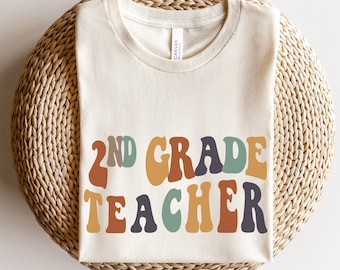 Second Grade Shirt, Second Grade Teacher Shirt, 2nd Grade Team Shirts, Back to School Shirts, Retro 2nd Grade Tee, Teacher Gifts