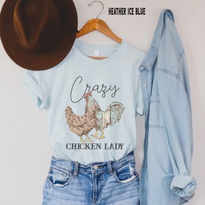 T-shirt Donna "Crazy Chicken Lady With Eggs" – Contadina Simpatica – Glory Be Co