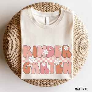 Chemise ambiance maternelle, chemise rétro enseignante de maternelle, chemises d'enseignants de l'équipe, chemise de rentrée, t-shirt premier jour de maternelle pour enfants
