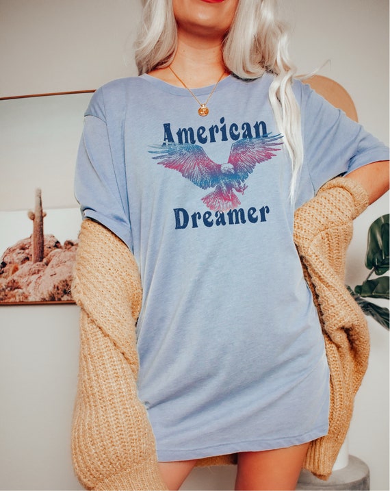 American Dreamer Eagle Shirt, 4th of July Shirt, 4th of July Tee, Vintage 4th of July Eagle shirts, Vintage Eagle tee, Retro 4th of July tee