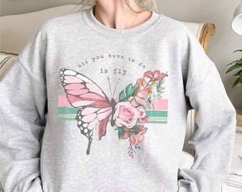 【GRAVER】22FW★ [UNISEX] Butterfly Sweatshirt The Butterfly Feeling Hoodie (discontinued) — ENGRAFFT