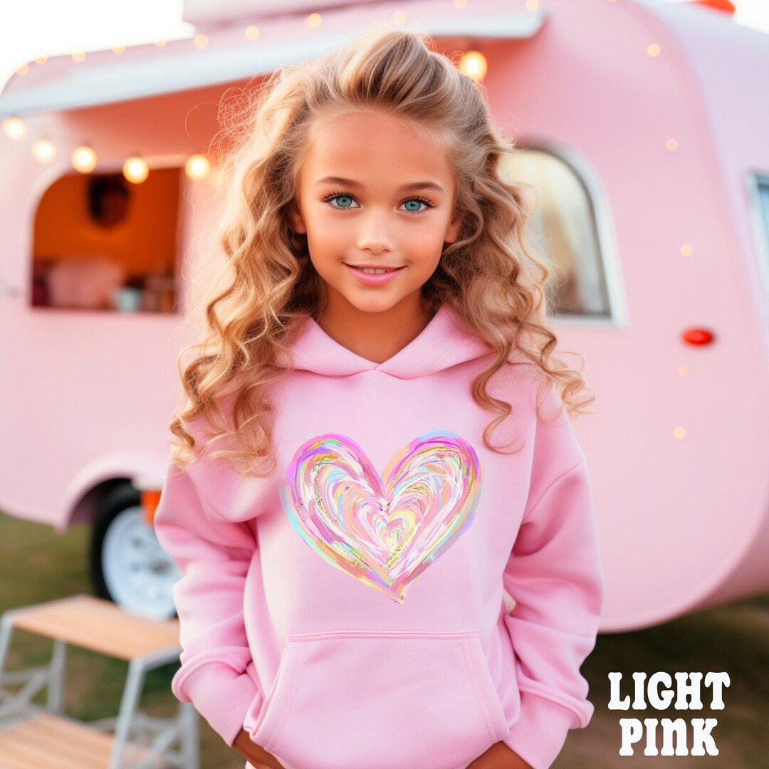 Kids Heart Sweatshirt French Blue