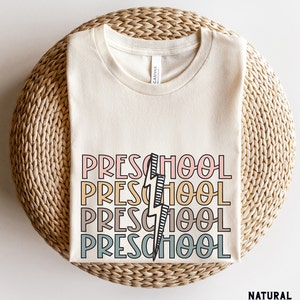 Preschool Shirt, Retro Preschool Teacher Shirt, Crew Team Shirts, Trendy Back to School Shirt, Kids First Day of Preschool Tee