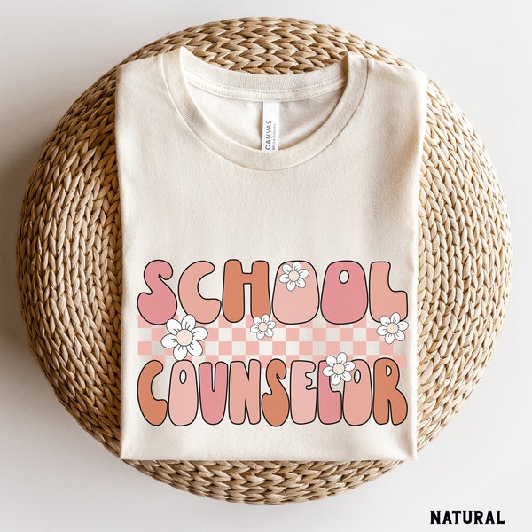 School Counselor Shirt, Retro School Counselor Tee, School Team Shirts, Back to School Shirt, First Day of School Group Tees