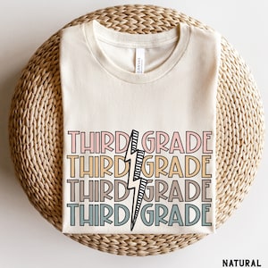Third Grade Shirt, Retro Third Grade Teacher Shirt, 3rd Grade Team Shirts, Trendy Back to School Shirt, Kids First Day of 3rd Grade Tee