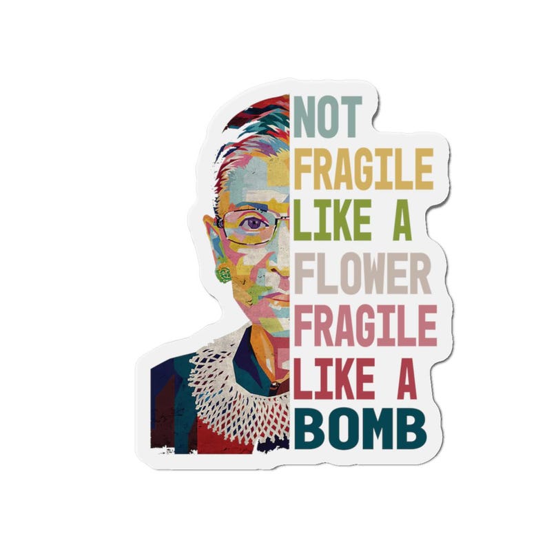 Feminist Magnet, Women's Rights Car Magnet, Strong Woman, Equality, Girl Power, Feminist Gifts, Empowerment Gifts for Her image 2