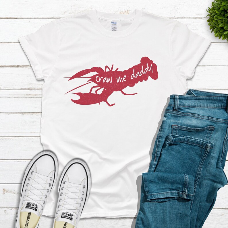 Crawfish Shirt for Men, Crawdaddy T Shirt, Craw me Daddy, Southern Crawfish TShirt, New Orleans Crawfish Tee, Cajun Crawfish Boil Tee image 4
