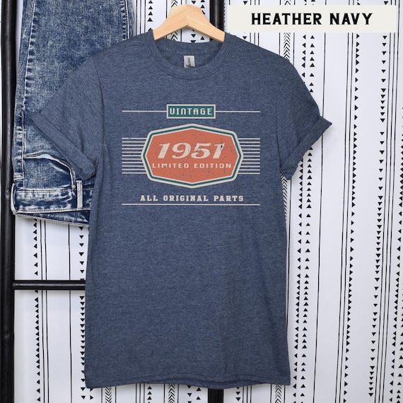 75th Birthday Gift, 1951 Birthday Unisex Shirt for Dad, Car Lover Grandpa Gifts