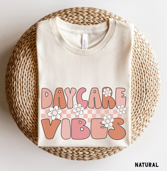 Daycare Vibes Shirt, Daycare Teacher Shirts, Daycare Crew Shirts, Back to School Shirt, Retro Daycare Tee, Daycare Teacher Gift