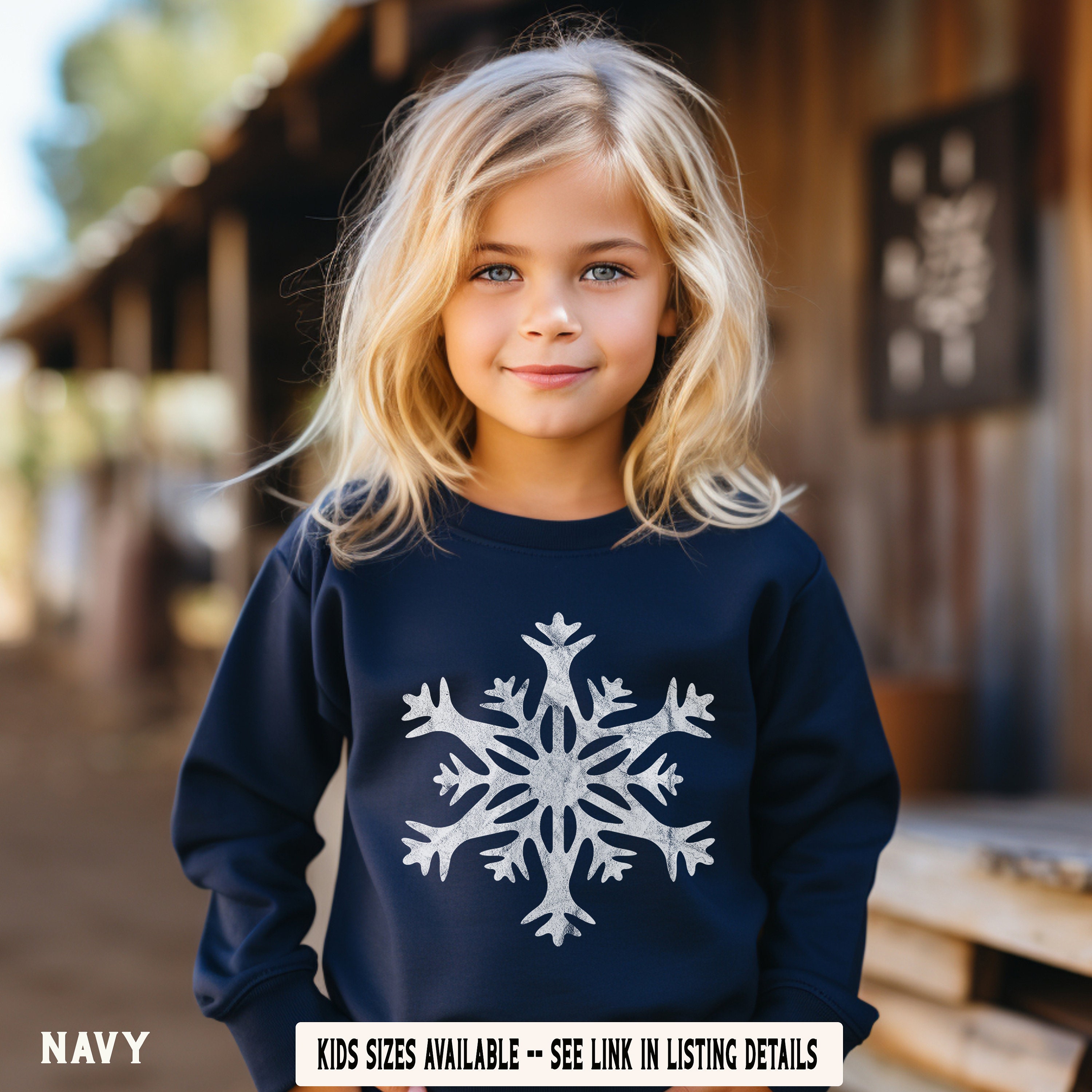トップス SNOW FLAKE SWEAT SHIRTS Snowflake Sweatshirt, Cute Winter Hoodie for Women