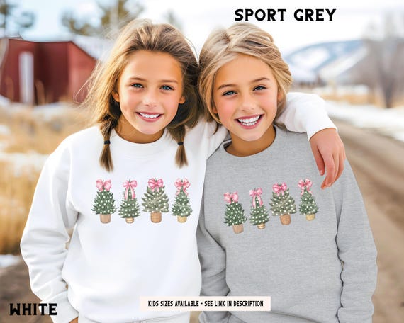 Hoodies Familien Pulli Weihnachten Weihnachten Rosa Schleifen Baum