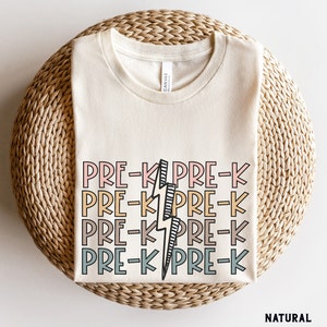Retro Pre K Shirt, Pre K Lehrer T-Shirt, Lehrer-Team-Shirts, Trendy Zurück in der Schule, Pre K Geschenke, Kinder am ersten Tag von Pre K Tee