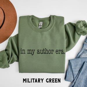 Sweatshirt of hoodie uit auteurtijdperk, cadeau voor schrijvers, schrijfcadeau, kleding romanschrijver