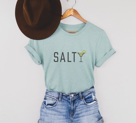Salty Margarita Shirt, Funny Drinking Tee, Beach Vacation Shirts, Tequila Lover Gifts