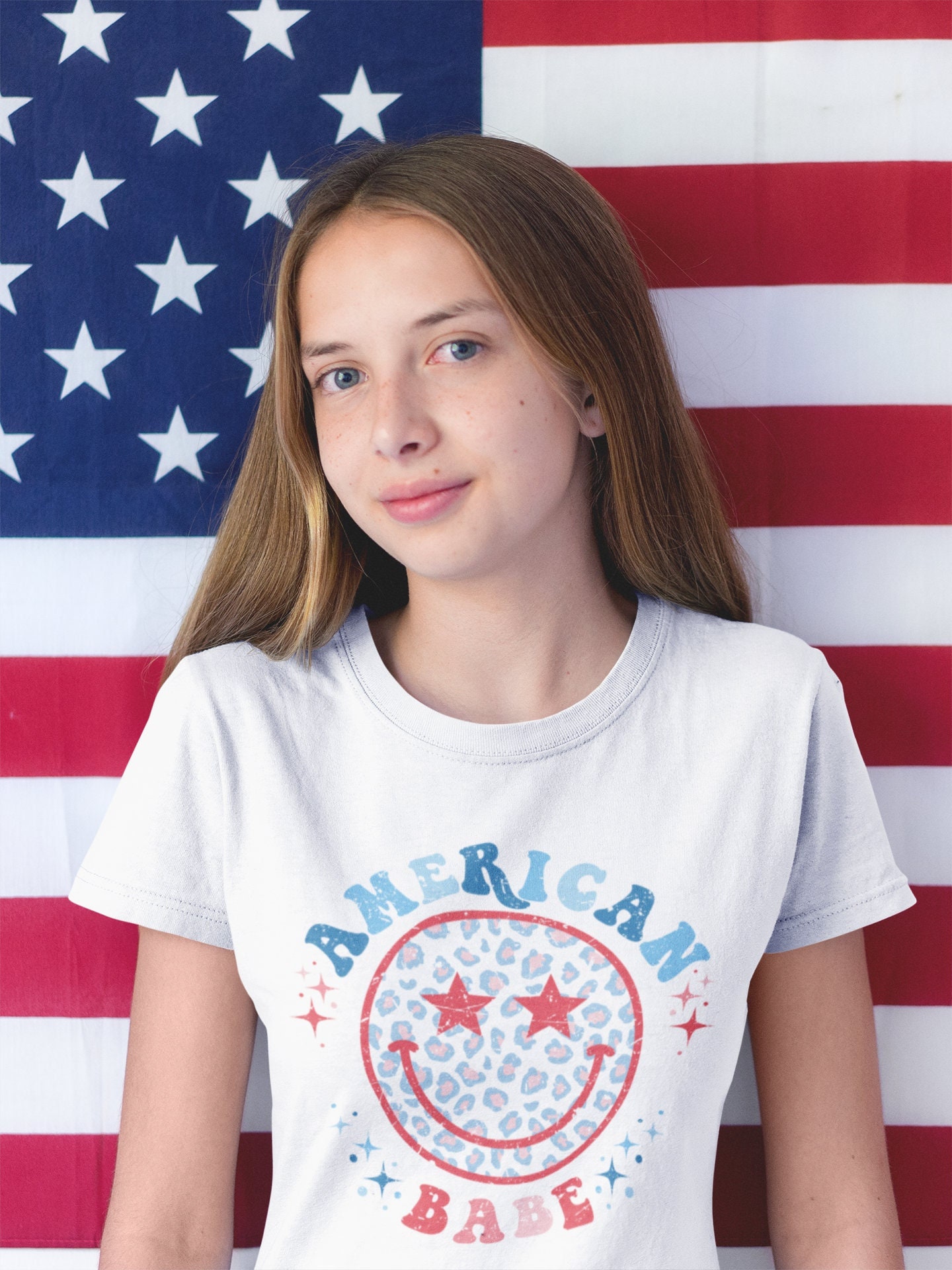 4th of July Shirts for Kids, Kids 4th of July T Shirt, Retro 4th of July tee, American Babe Tee for girls, 4th of July Tee, July 4th Shirts