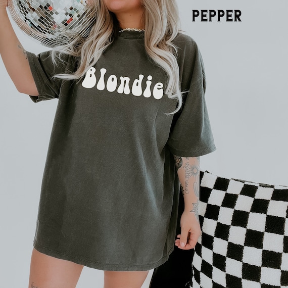 Retro Blondie Shirt, Comfort Colors®, Vintage Style 70s Shirt, Boho Hippie Shirt, 80s Party Shirt, Womens Graphic Tee, Gift for Her