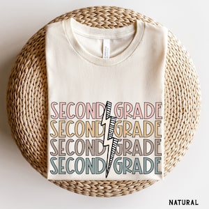 Second Grade Shirt, Retro Second Grade Teacher Shirt, 2nd Grade Team Shirts, Trendy Back to School Shirt, Kids First Day of 2nd Grade Tee