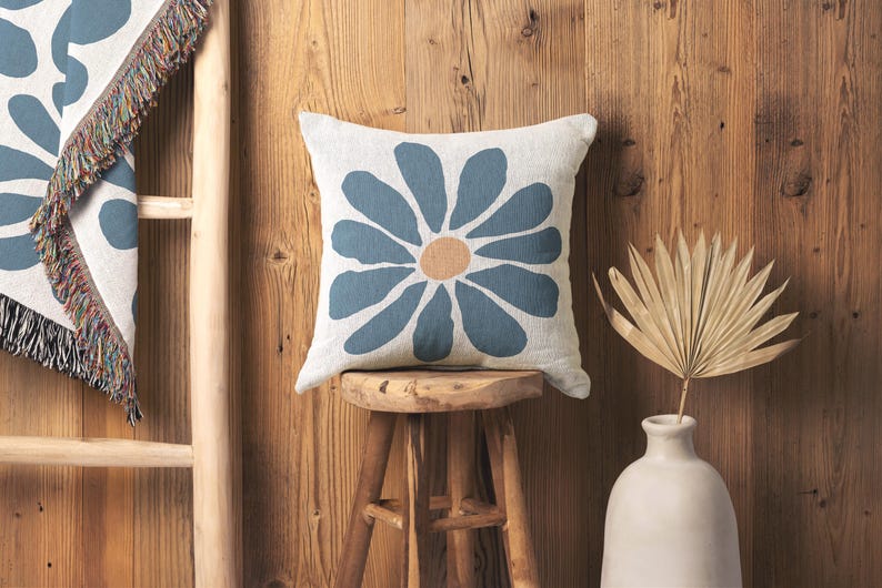 Floral Woven Pillow
