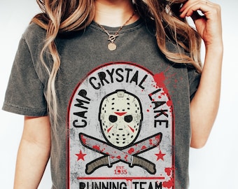 Funny Halloween Shirt, Comfort Colors, Camp Crystal Lake Shirt, Friday the 13th Shirt, Halloween Horror Movie Lover Gift