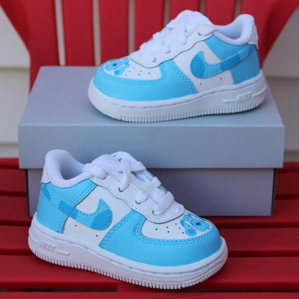 Custom Kids' Air Force 1’s - Blue AF1