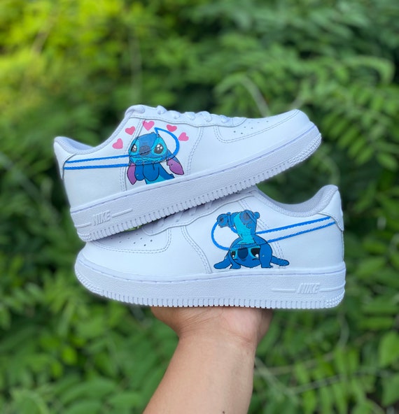 Custom Kids' Air Force 1’s - Stitch Party AF1