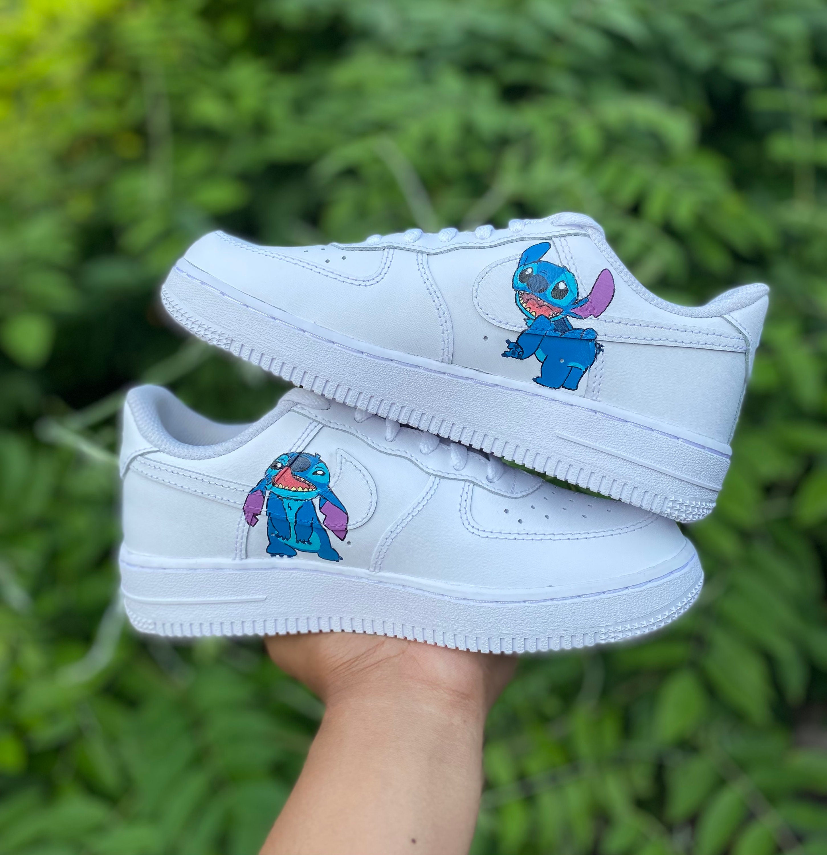 Custom Kids' Air Force 1s Stitch Party AF1 - Etsy