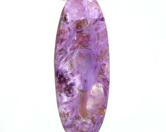52.55 Ct Natural Russian Charoite Cabochon..Charoite Cabochon..Purple Charoite..For Jewelry..Pear Shape 63X23X5 mm Loose Gemstone B-288
