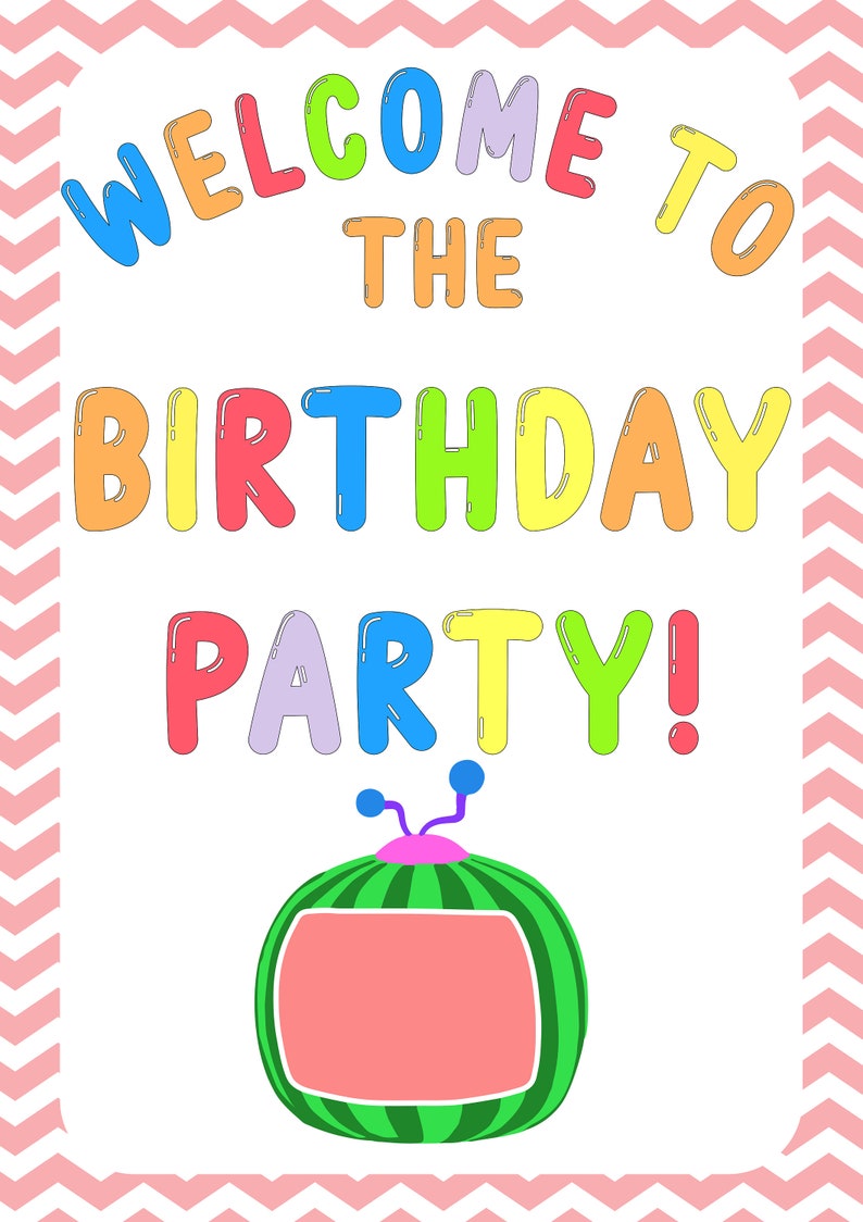 Download Cocomelon Birthday Party Cricut Svg Printables Cocomelon | Etsy