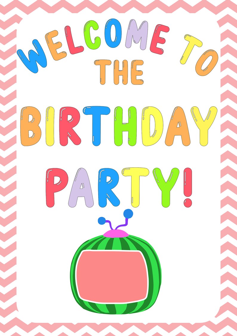 Download Cocomelon Birthday Party Cricut Svg Printables Cocomelon | Etsy