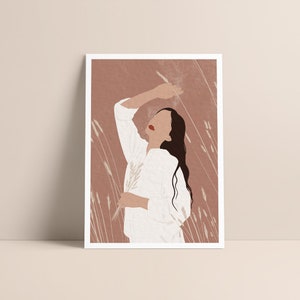 Poster - Poetry - Minimalist - Boho decoration - Boho Illustration - Format A5, A4 or A3