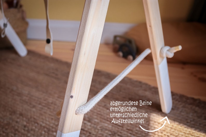 Spielbogen Zwillinge // aus Holz, mit 4 Lederbändern Bild 4