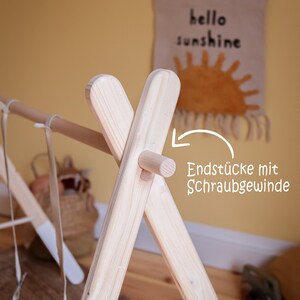 Spielbogen Zwillinge // aus Holz, mit 4 Lederbändern Bild 3